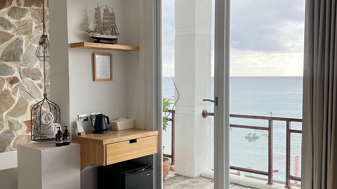 Oceanfront balcony